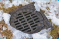 Drains in snow